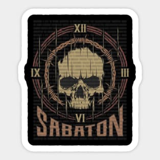 Sabaton Vintage Skull Sticker